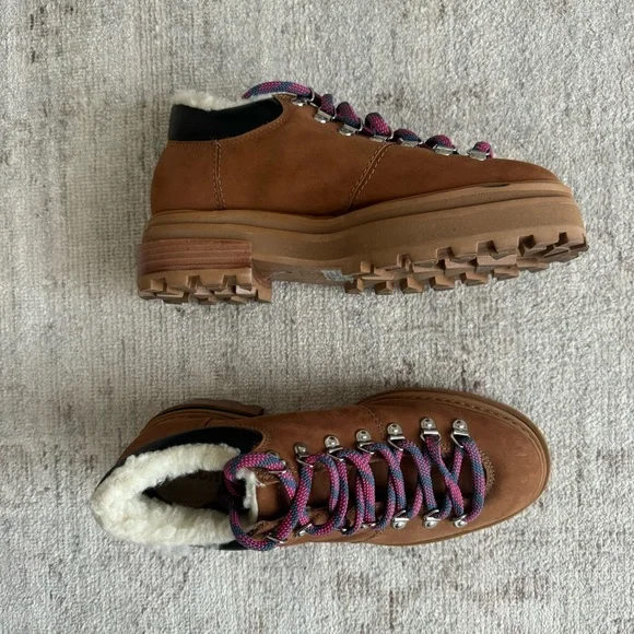 Schutz Lucille Brown Lace-Up Women's Shoes - Picture 6 of 6